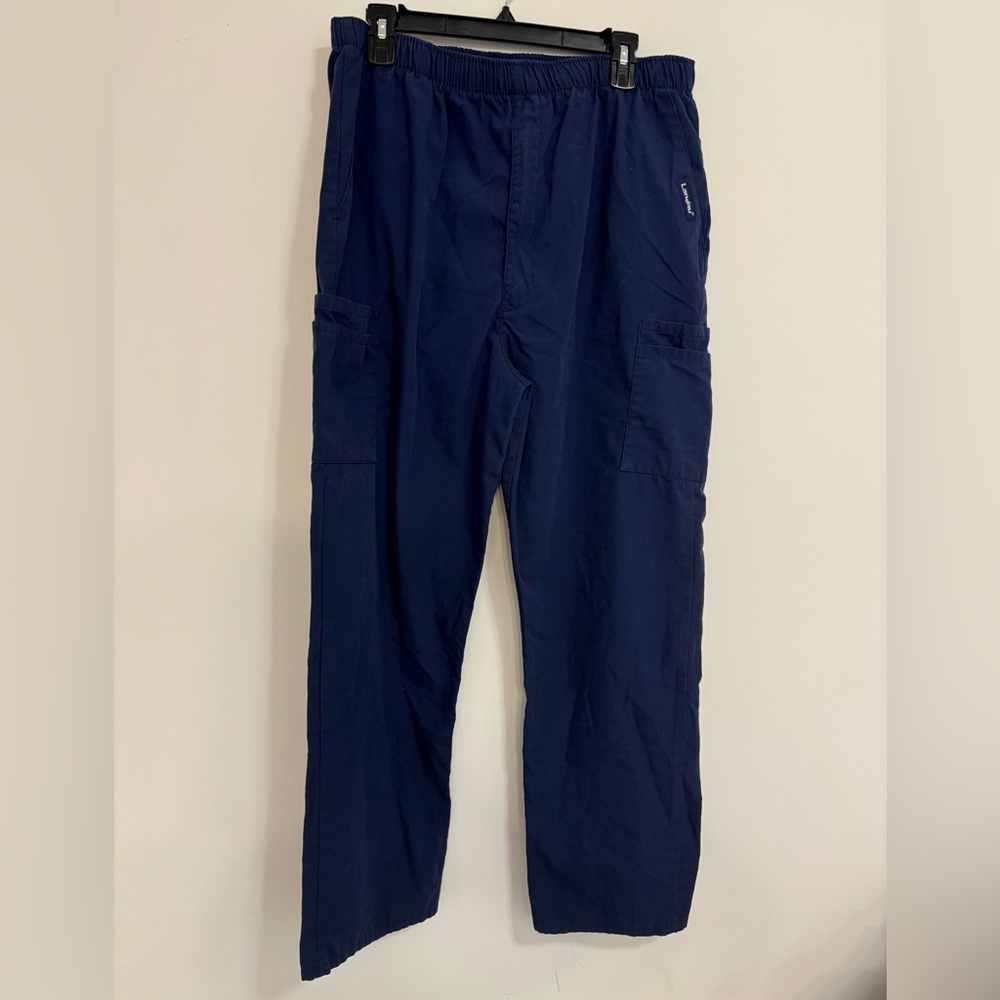 Landau Mens navy scrub pants